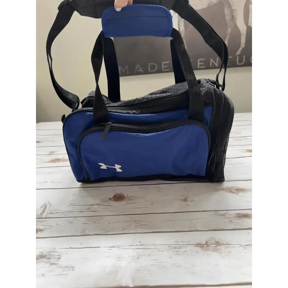Under Armour Blue and Black Duffel Bag‎